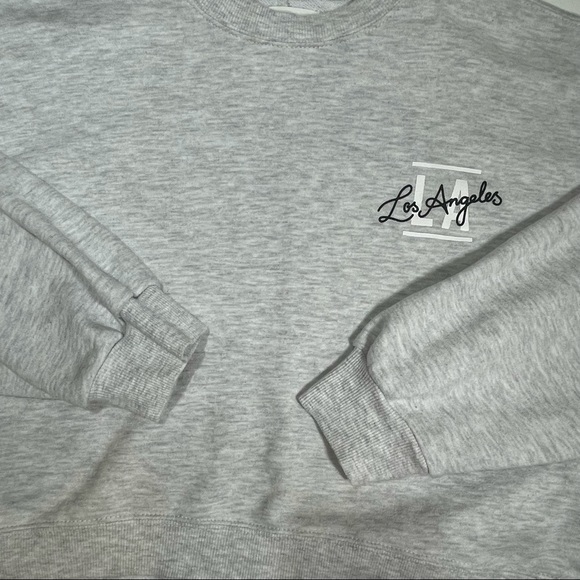 Oversized Small Grey Sweater Cotton On Printed - Picture 4 of 6